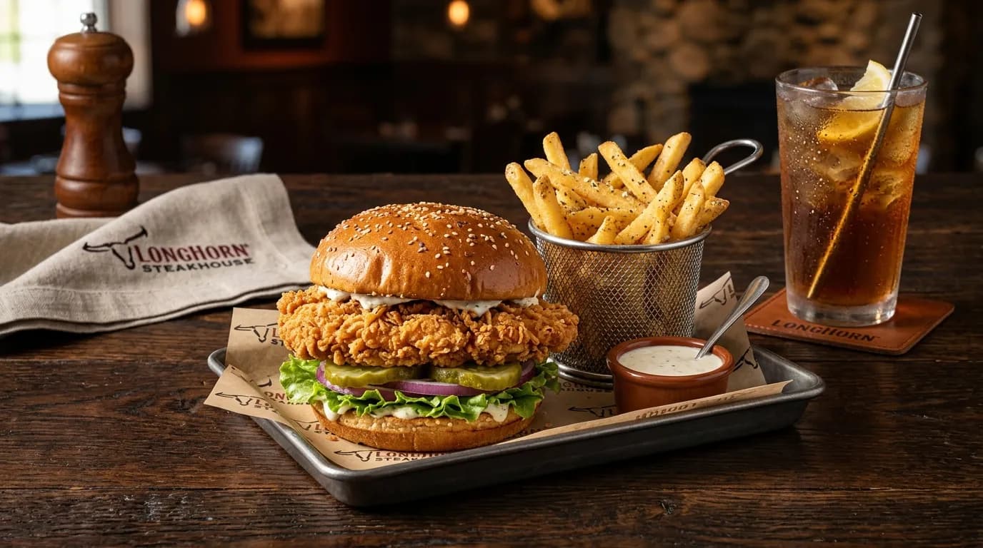 Crispy Buttermilk Chicken Sandwich Combo - Lunch at LongHorn Steakhouse