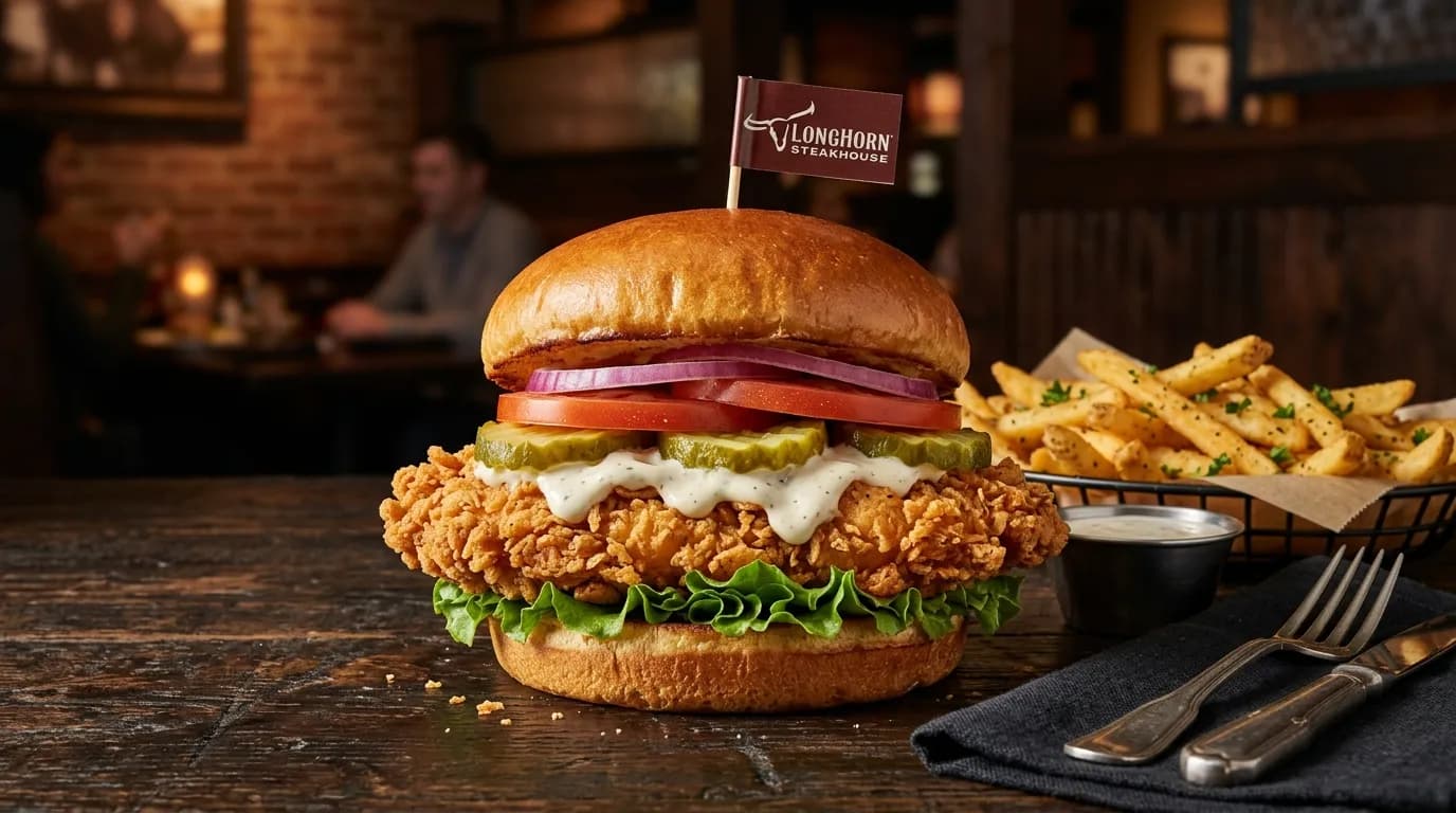 Crispy Buttermilk Chicken Sandwich - Handhelds at LongHorn Steakhouse