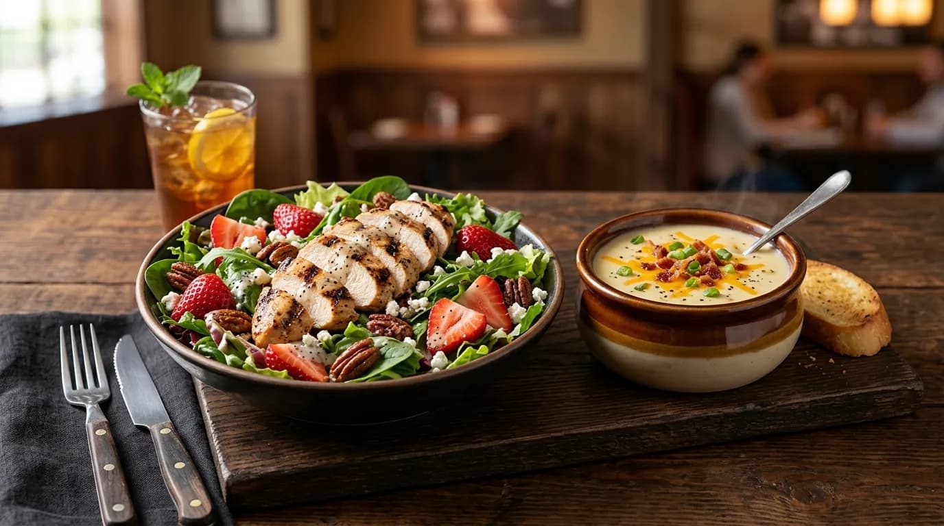 Grilled Chicken & Strawberry Lunch Salad Combo - Lunch at LongHorn Steakhouse
