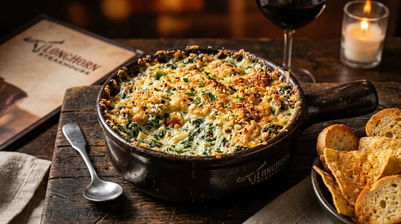 Parmesan Crusted Spinach Dip - Parmesan Crusted Favorites at LongHorn Steakhouse