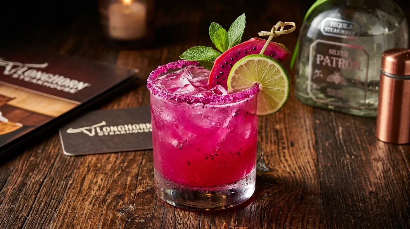 Patrón Dragon Fruit Margarita - Drinks at LongHorn Steakhouse