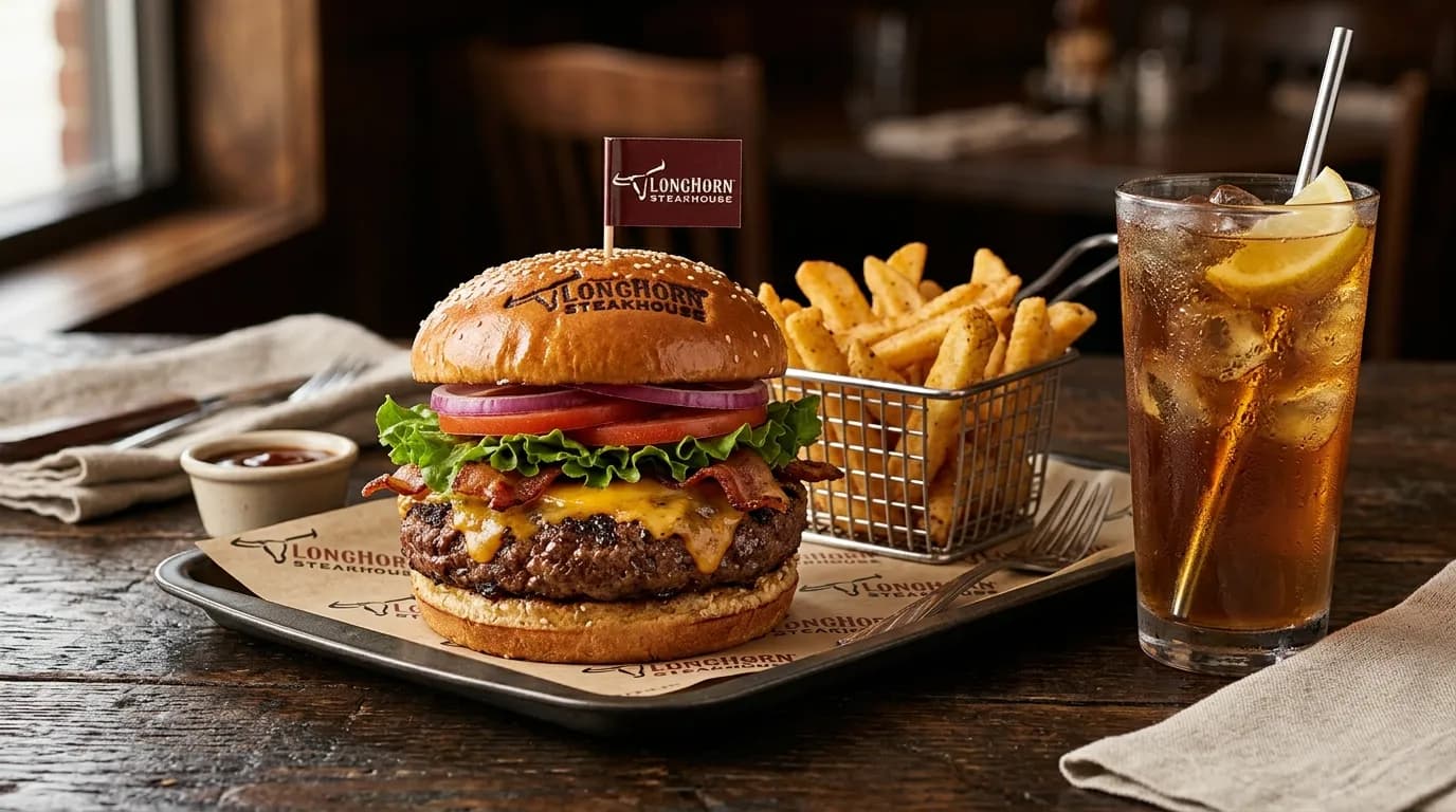 Half-Pound Steakhouse Cheeseburger Combo - Lunch at LongHorn Steakhouse