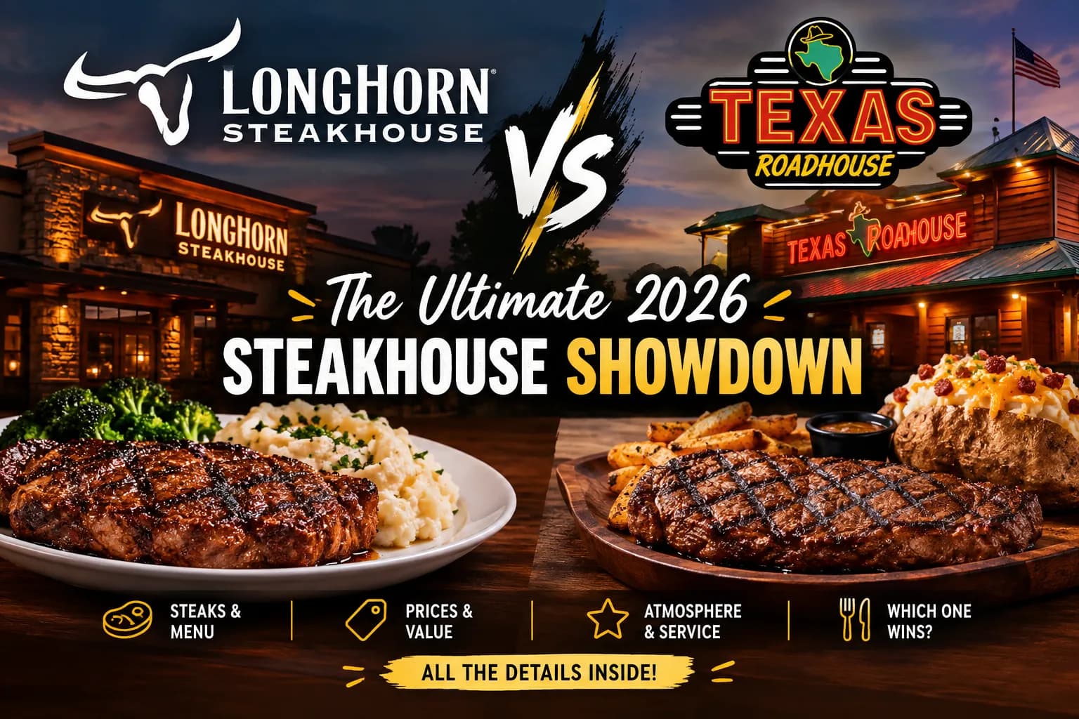 LongHorn vs Texas Roadhouse: The Ultimate 2026 Steakhouse Showdown